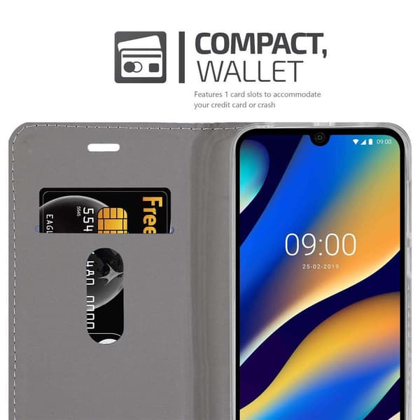 WIKO VIEW 3 LITE Suojakotelo Suojakuori Lompakkokotelo Matkapuhelinkotelo jossa magneettisuljenta, jalusta-toiminto ja korttitasku