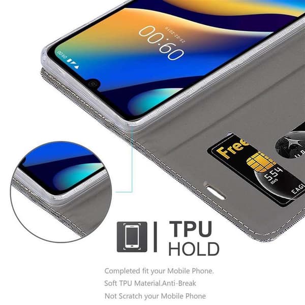 WIKO VIEW 3 LITE Suojakotelo Suojakuori Lompakkokotelo Matkapuhelinkotelo jossa magneettisuljenta, jalusta-toiminto ja korttitasku