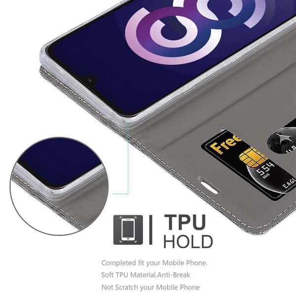 Huawei Y5 2019 / Enjoy Play 8 / Honor 8S Suojakotelo Suojakuori Lompakkokotelo Matkapuhelinkotelo jossa magneettisuljenta, jalusta-toiminto ja
