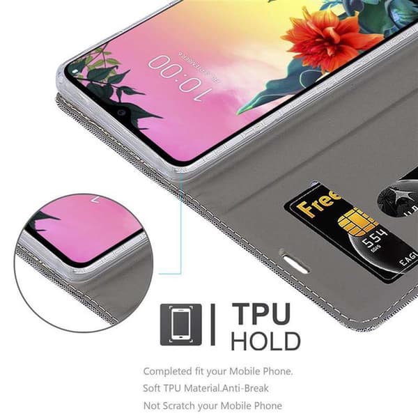 Deksel til LG K50S Lommebokdeksel med magnetisk lukking, stativfunksjon og kortlomme