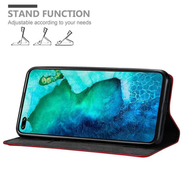 Honor View 30 PRO Fodral Skal Plånboksfodral Case med magnetisk stängning, ståfunktion och kortficka