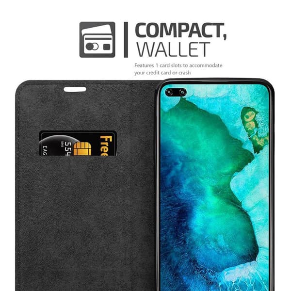 Honor View 30 PRO Fodral Skal Plånboksfodral Case med magnetisk stängning, ståfunktion och kortficka