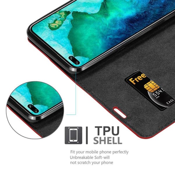 Honor View 30 PRO Fodral Skal Plånboksfodral Case med magnetisk stängning, ståfunktion och kortficka