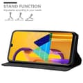 Pikkukuva 3 / 8: Samsung Galaxy M21 / M30s Suojakotelo Suojakuori Lompakkokotelo Matkapuhelinkotelo jossa magneettisuljenta, jalusta-toiminto ja korttitasku