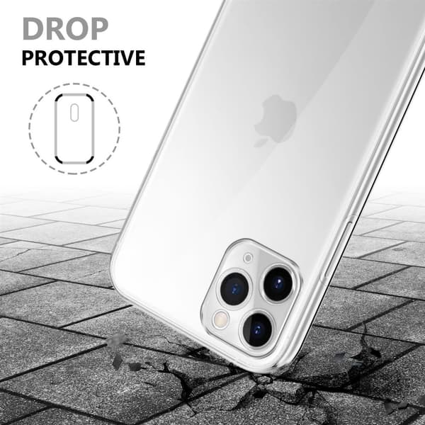 Deksel til iPhone 11 PRO 360° helkroppsbeskyttelse Silikondeksel foran og bak, allroundbeskyttelse med skjermbeskyttelse