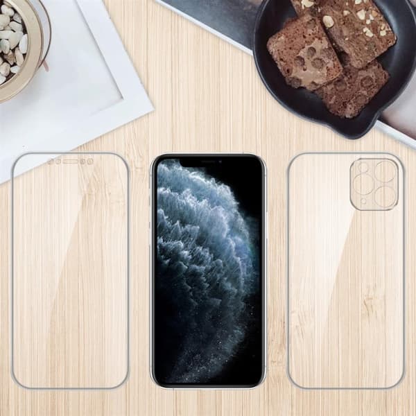 Deksel til iPhone 11 PRO 360° helkroppsbeskyttelse Silikondeksel foran og bak, allroundbeskyttelse med skjermbeskyttelse