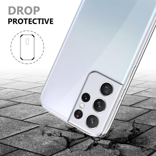 Samsung Galaxy S21 ULTRA Fodral Skal 360° Helkroppsskydd Skal på fram och baksidan, skydd runt om med mobilskydd för displayen