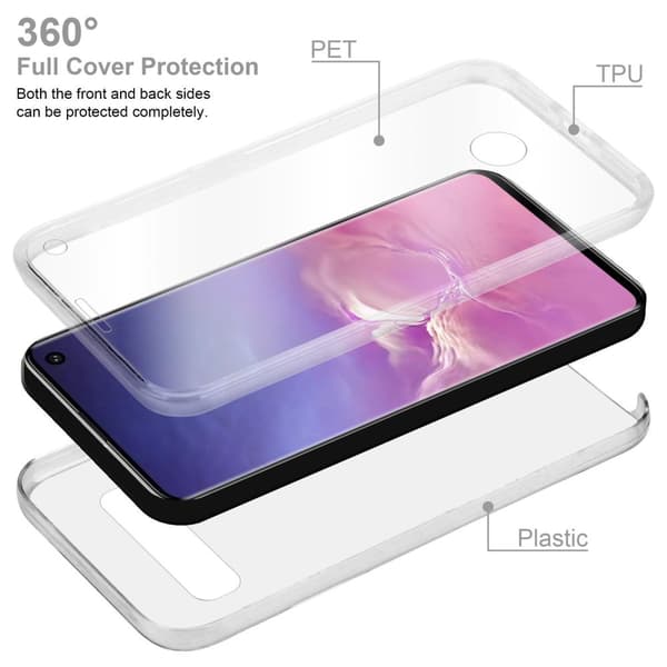 Samsung Galaxy S10 4G Suojakuori Suojakotelo 360° ympäryssuojaus näytönsuojuksen kanssa