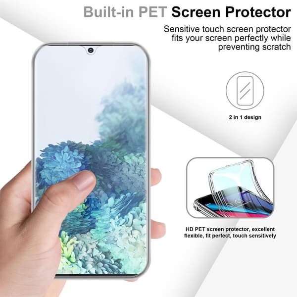 Samsung Galaxy S20 PLUS Suojakuori Suojakotelo 360° ympäryssuojaus näytönsuojuksen kanssa