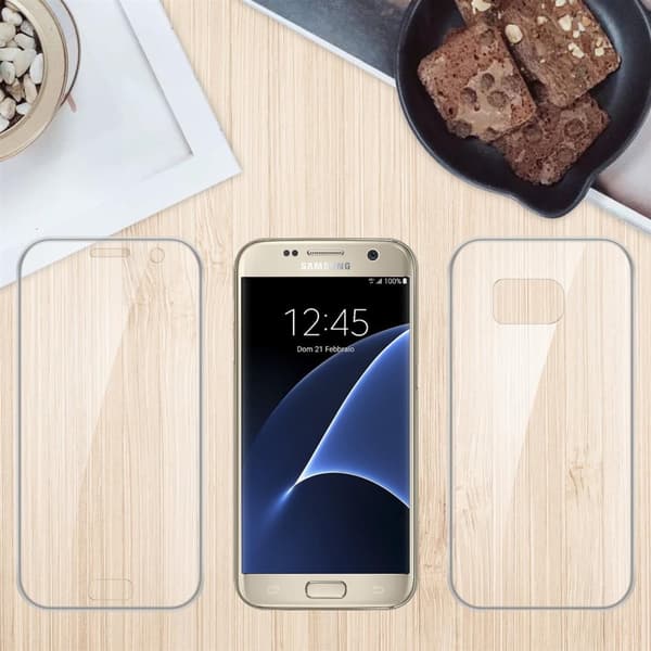 Samsung Galaxy S7 Fodral Skal 360° Helkroppsskydd Skal på fram och baksidan, skydd runt om med mobilskydd för displayen
