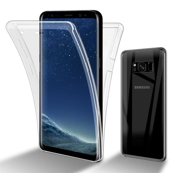 Deksel til Samsung Galaxy S8 PLUS 360° helkroppsbeskyttelse Silikondeksel foran og bak, allroundbeskyttelse med skjermbeskyttelse