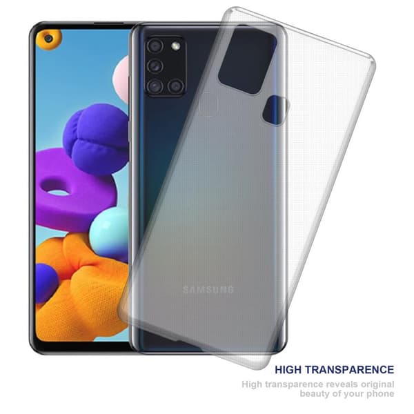 Samsung Galaxy A21s Skal Skal Fodral av flexibelt TPU-silikon Mobilskydd