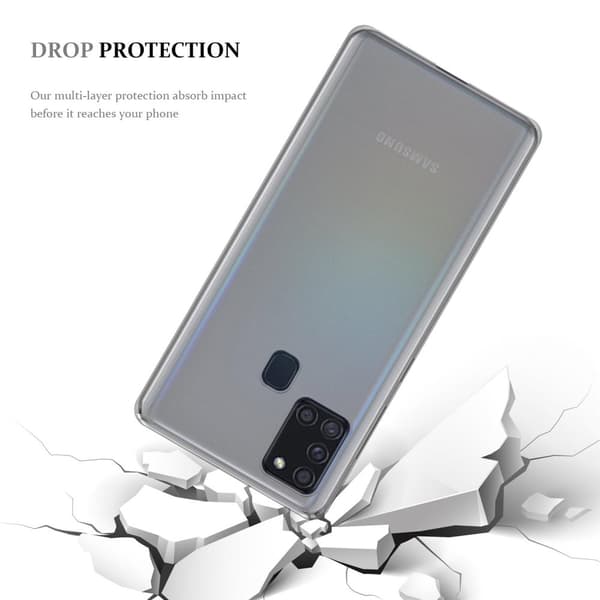 Samsung Galaxy A21s Skal Skal Fodral av flexibelt TPU-silikon Mobilskydd