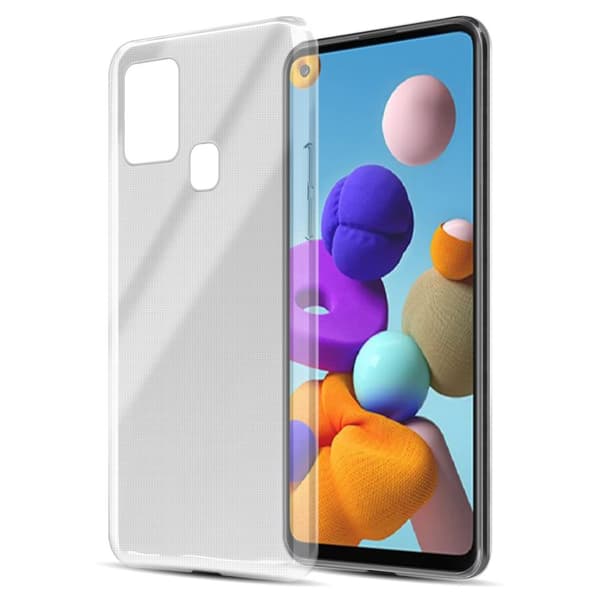 Samsung Galaxy A21s Skal Skal Fodral av flexibelt TPU-silikon Mobilskydd
