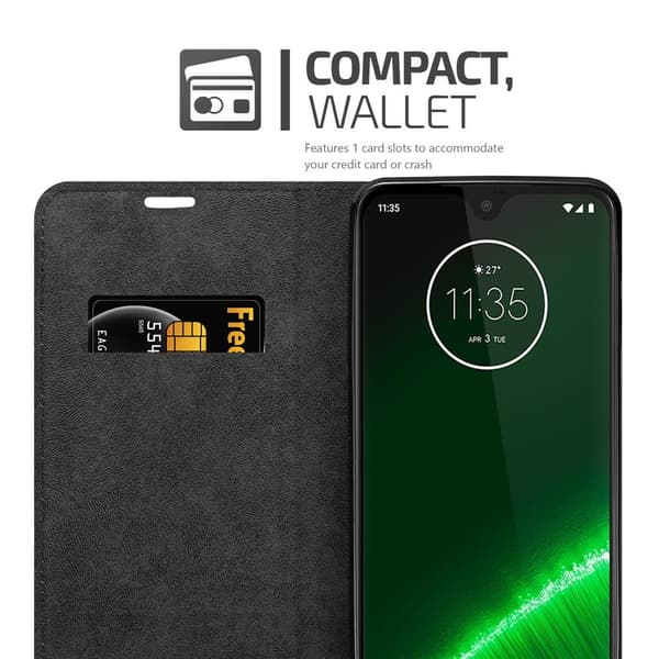 Motorola MOTO G7 / G7 PLUS Fodral Skal Plånboksfodral Case med magnetisk stängning, ståfunktion och kortficka