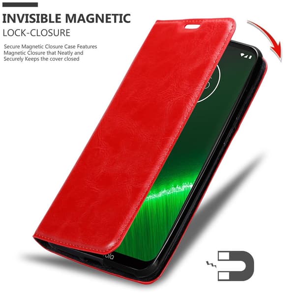 Motorola MOTO G7 / G7 PLUS Fodral Skal Plånboksfodral Case med magnetisk stängning, ståfunktion och kortficka