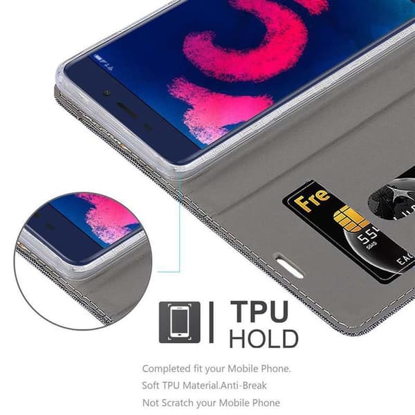 Honor V9 PLAY Suojakotelo Suojakuori Lompakkokotelo Matkapuhelinkotelo jossa magneettisuljenta, jalusta-toiminto ja korttitasku