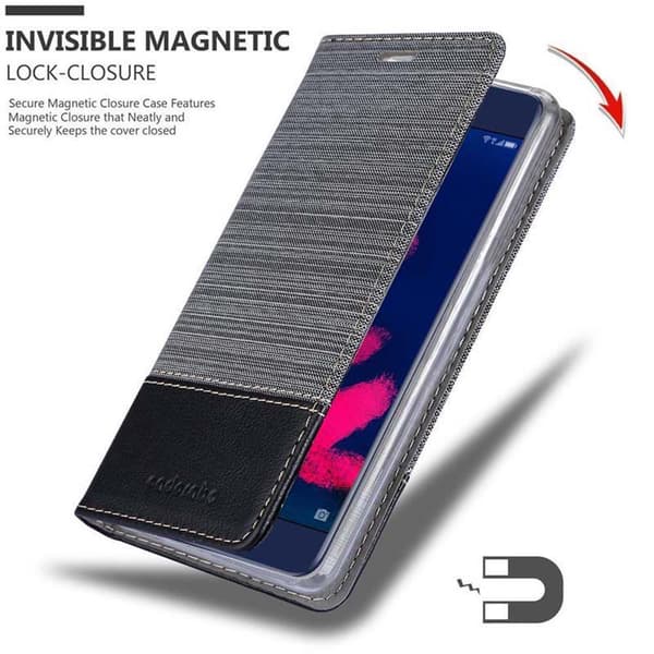 Honor V9 PLAY Suojakotelo Suojakuori Lompakkokotelo Matkapuhelinkotelo jossa magneettisuljenta, jalusta-toiminto ja korttitasku