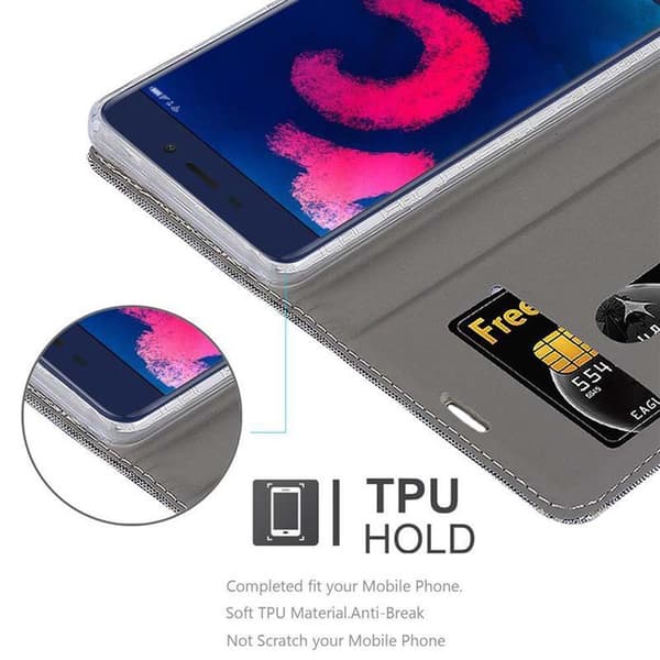 Honor V9 PLAY Suojakotelo Suojakuori Lompakkokotelo Matkapuhelinkotelo jossa magneettisuljenta, jalusta-toiminto ja korttitasku