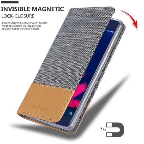 Honor V9 PLAY Suojakotelo Suojakuori Lompakkokotelo Matkapuhelinkotelo jossa magneettisuljenta, jalusta-toiminto ja korttitasku