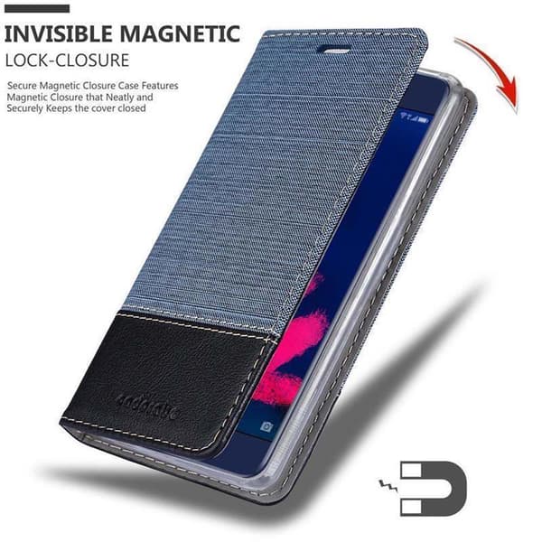 Honor V9 PLAY Suojakotelo Suojakuori Lompakkokotelo Matkapuhelinkotelo jossa magneettisuljenta, jalusta-toiminto ja korttitasku