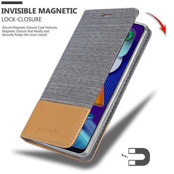 Deksel til Samsung Galaxy A11 / M11 Lommebokdeksel med magnetisk lukking, stativfunksjon og kortlomme