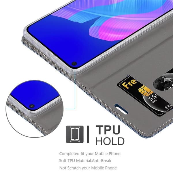 Huawei NOVA 6 SE / P40 LITE / NOVA 7i Skal Plånboksfodral med magnetisk stängning, ståfunktion och kortficka