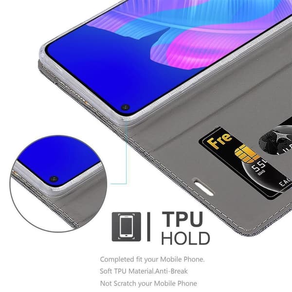 Huawei NOVA 6 SE / P40 LITE / NOVA 7i Skal Plånboksfodral med magnetisk stängning, ståfunktion och kortficka