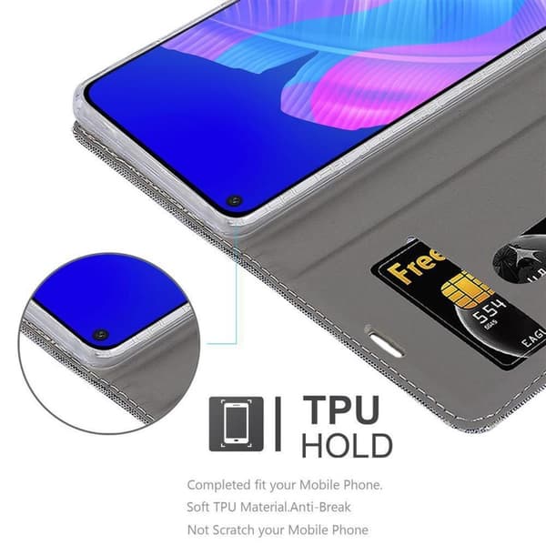 Huawei NOVA 6 SE / P40 LITE / NOVA 7i Suojakotelo Suojakuori Lompakkokotelo Matkapuhelinkotelo jossa magneettisuljenta, jalusta-toiminto ja