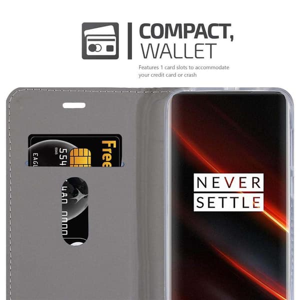 OnePlus 7T PRO Suojakotelo Suojakuori Lompakkokotelo Matkapuhelinkotelo jossa magneettisuljenta, jalusta-toiminto ja korttitasku