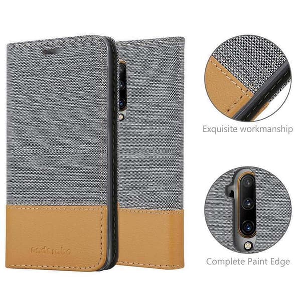 OnePlus 7T PRO Skal Plånboksfodral med magnetisk stängning, ståfunktion och kortficka