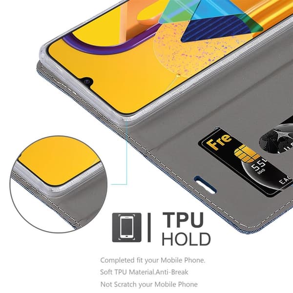 Samsung Galaxy M21 / M30s Suojakotelo Suojakuori Lompakkokotelo Matkapuhelinkotelo jossa magneettisuljenta, jalusta-toiminto ja korttitasku