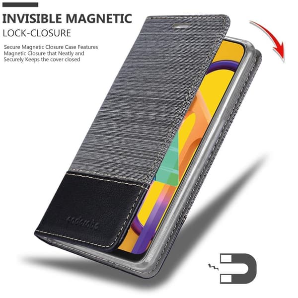 Samsung Galaxy M21 / M30s Suojakotelo Suojakuori Lompakkokotelo Matkapuhelinkotelo jossa magneettisuljenta, jalusta-toiminto ja korttitasku
