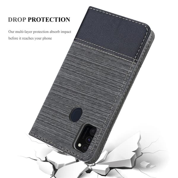 Samsung Galaxy M21 / M30s Suojakotelo Suojakuori Lompakkokotelo Matkapuhelinkotelo jossa magneettisuljenta, jalusta-toiminto ja korttitasku