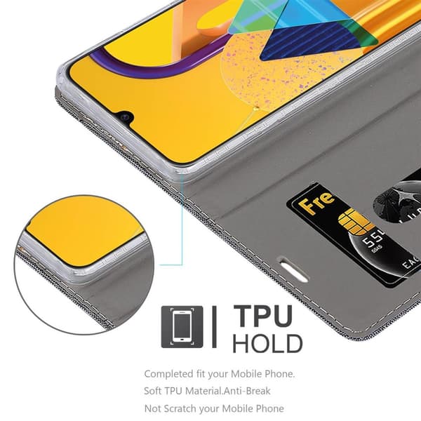 Samsung Galaxy M21 / M30s Suojakotelo Suojakuori Lompakkokotelo Matkapuhelinkotelo jossa magneettisuljenta, jalusta-toiminto ja korttitasku