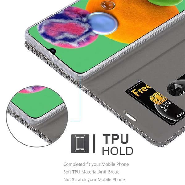 Samsung Galaxy A90 5G Suojakotelo Suojakuori Lompakkokotelo Matkapuhelinkotelo jossa magneettisuljenta, jalusta-toiminto ja korttitasku