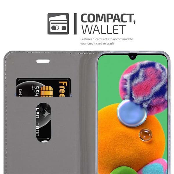 Samsung Galaxy A90 5G Suojakotelo Suojakuori Lompakkokotelo Matkapuhelinkotelo jossa magneettisuljenta, jalusta-toiminto ja korttitasku