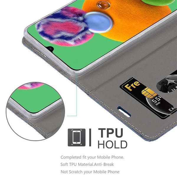 Samsung Galaxy A90 5G Suojakotelo Suojakuori Lompakkokotelo Matkapuhelinkotelo jossa magneettisuljenta, jalusta-toiminto ja korttitasku