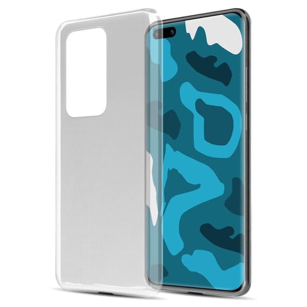 Huawei P40 PRO / P40 PRO+ Skal Skal Fodral av flexibelt TPU-silikon Mobilskydd HELT TRANSPARENT