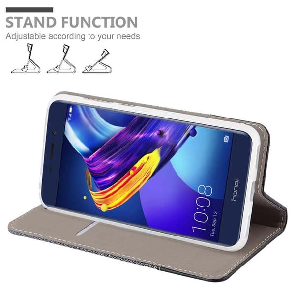 Honor 6C PRO Suojakotelo Suojakuori Lompakkokotelo Matkapuhelinkotelo jossa magneettisuljenta, jalusta-toiminto ja korttitasku