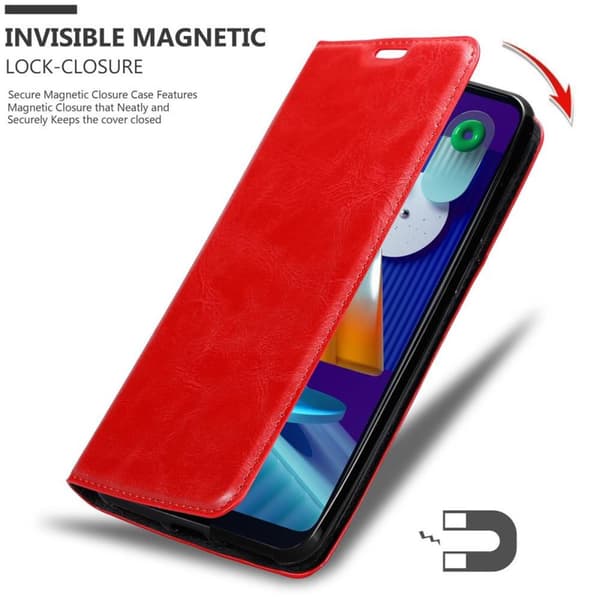 Samsung Galaxy A11 / M11 Fodral Skal Plånboksfodral Case med magnetisk stängning, ståfunktion och kortficka