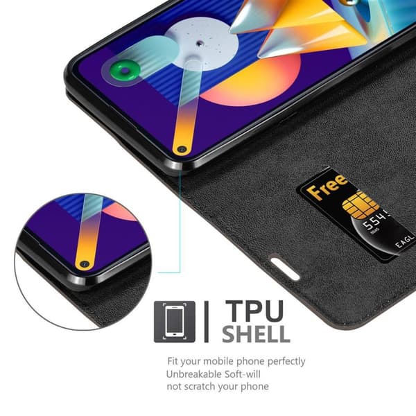 Samsung Galaxy A11 / M11 Fodral Skal Plånboksfodral Case med magnetisk stängning, ståfunktion och kortficka