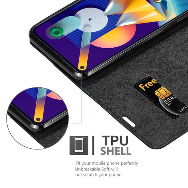 Samsung Galaxy A11 / M11 Fodral Skal Plånboksfodral Case med magnetisk stängning, ståfunktion och kortficka