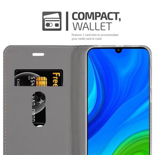 Huawei P SMART 2020 Skal Plånboksfodral med magnetisk stängning, ståfunktion och kortficka
