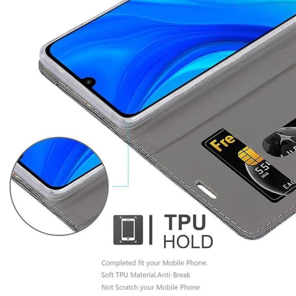 Huawei P SMART 2020 Skal Plånboksfodral med magnetisk stängning, ståfunktion och kortficka