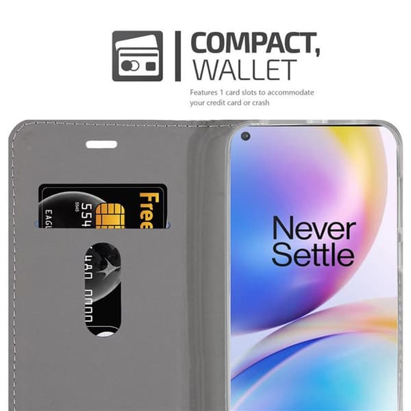 OnePlus 8 PRO Suojakotelo Suojakuori Lompakkokotelo Matkapuhelinkotelo jossa magneettisuljenta, jalusta-toiminto ja korttitasku