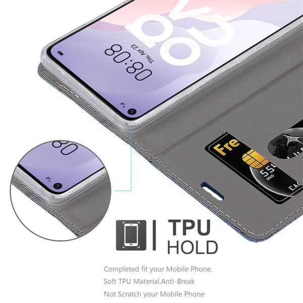 Deksel til Huawei NOVA 7 SE Lommebokdeksel med magnetisk lukking, stativfunksjon og kortlomme