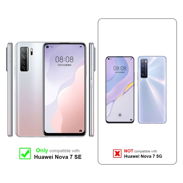 Deksel til Huawei NOVA 7 SE Lommebokdeksel med magnetisk lukking, stativfunksjon og kortlomme