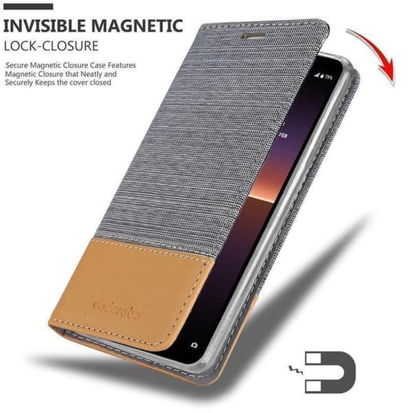 Sony Xperia 10 II Suojakotelo Suojakuori Lompakkokotelo Matkapuhelinkotelo jossa magneettisuljenta, jalusta-toiminto ja korttitasku