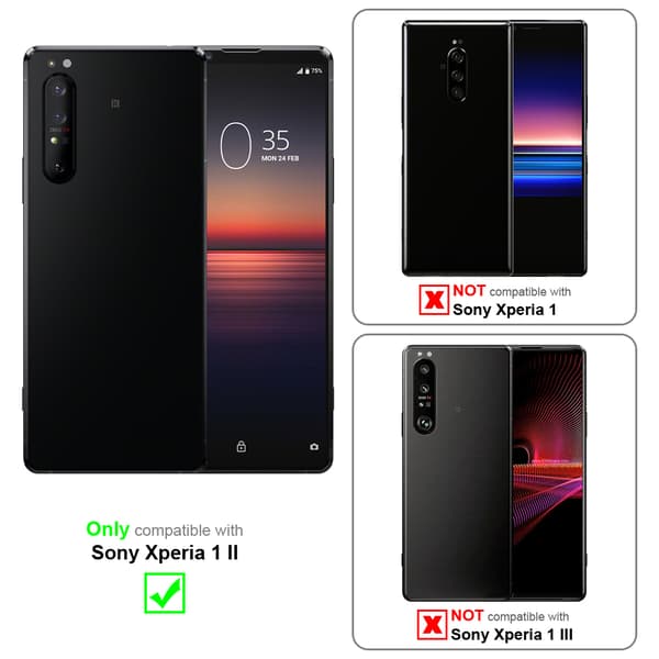 Sony Xperia 1 II Suojakotelo Suojakuori Lompakkokotelo Matkapuhelinkotelo jossa magneettisuljenta, jalusta-toiminto ja korttitasku